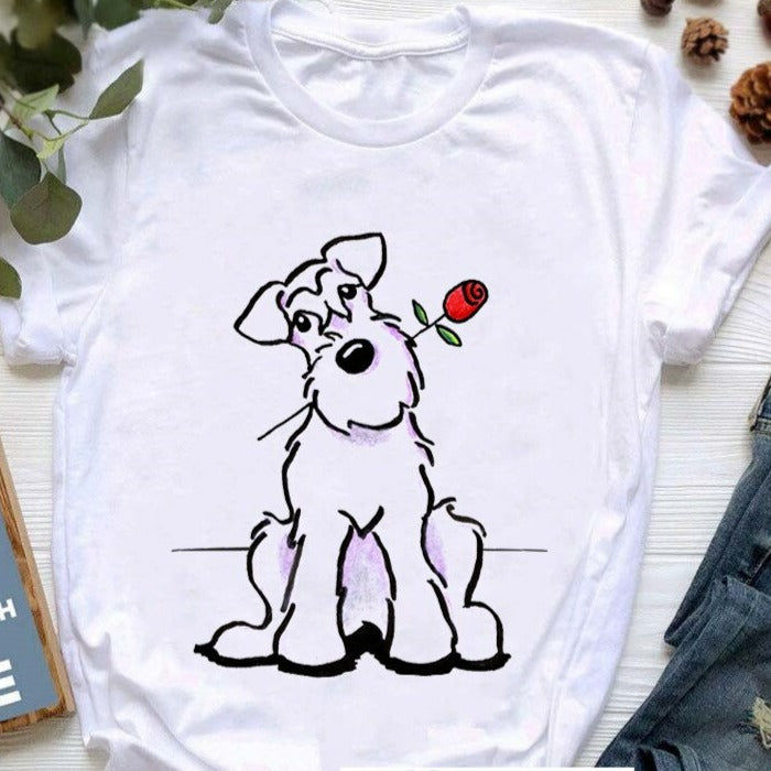 Stylové tričko s psíkem