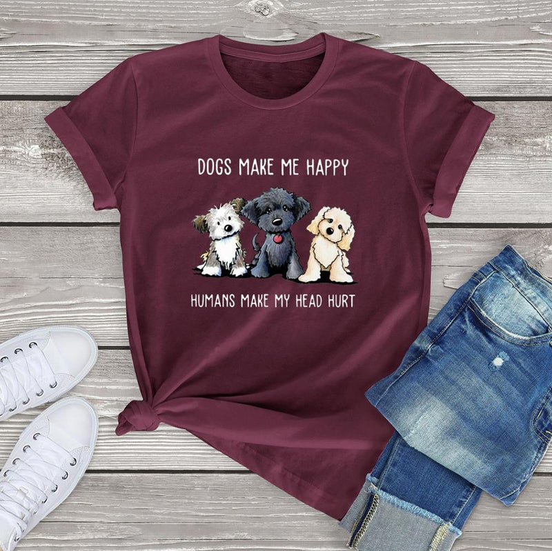 Vtipná trička s psíky unisex