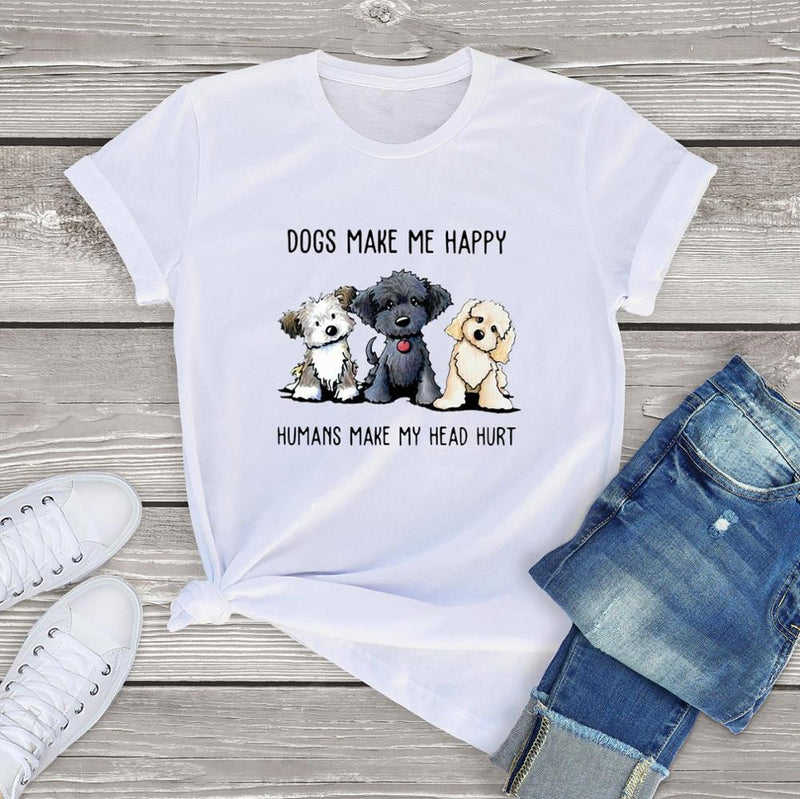 Vtipná trička s psíky unisex