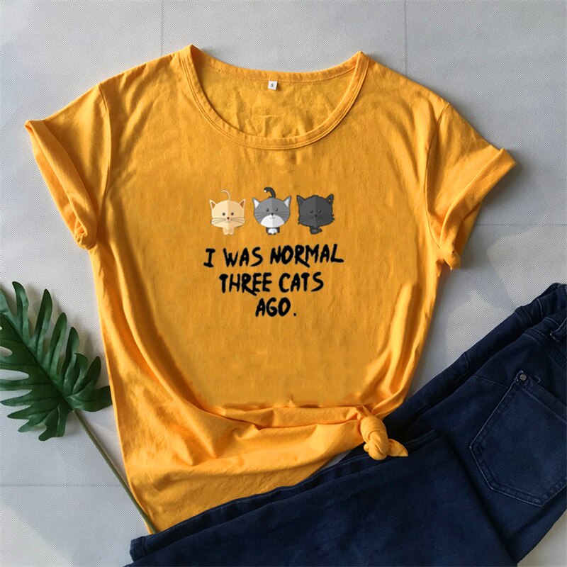 Vtipné tričko s kočkami