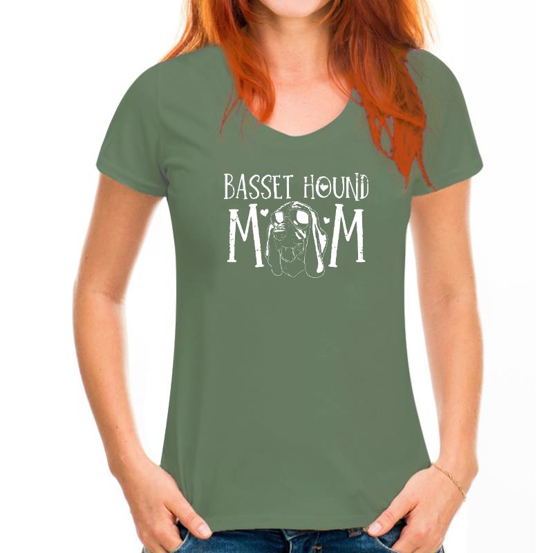 Trendy tričko Basset Hound Mama