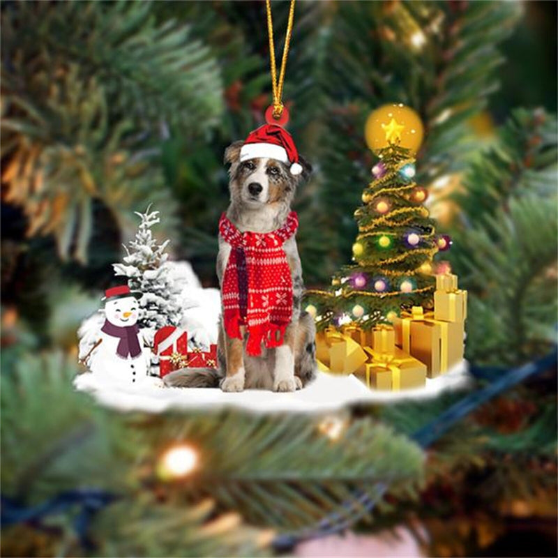 Krásná vánoční ozdoba se psem
