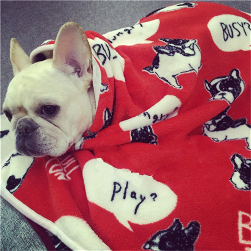 Teplá deka pro psy se vzorem