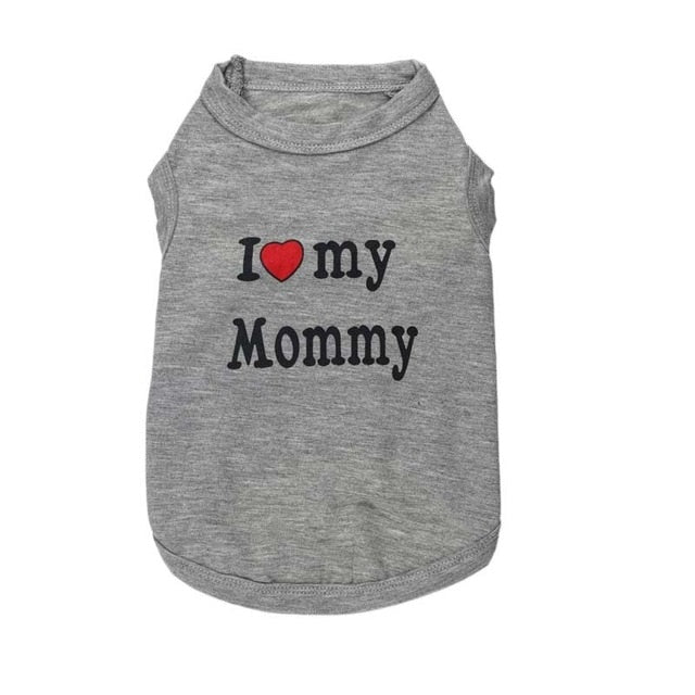 Tričko pro psy I love my Mommy