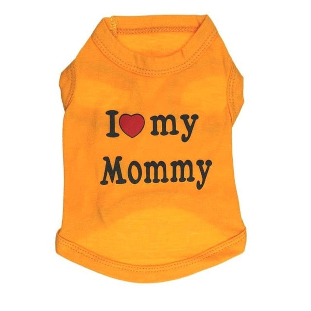 Tričko pro psy I love my Mommy