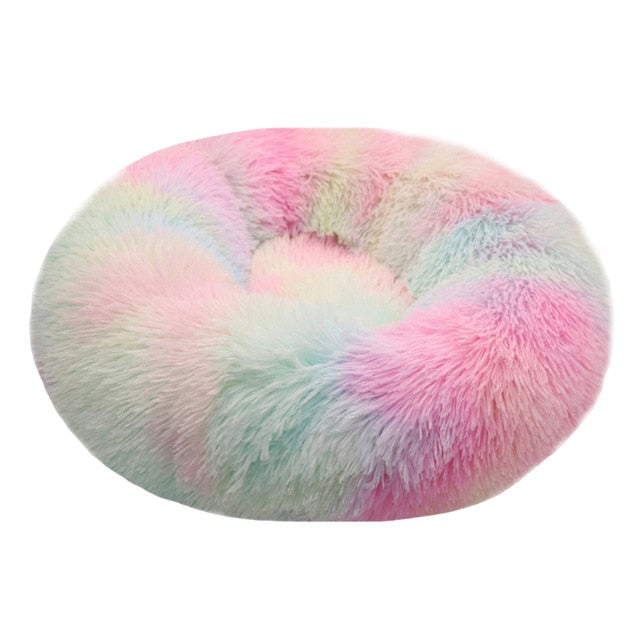 Chlupatý barevný pelíšek pro kočky (Výprodej)