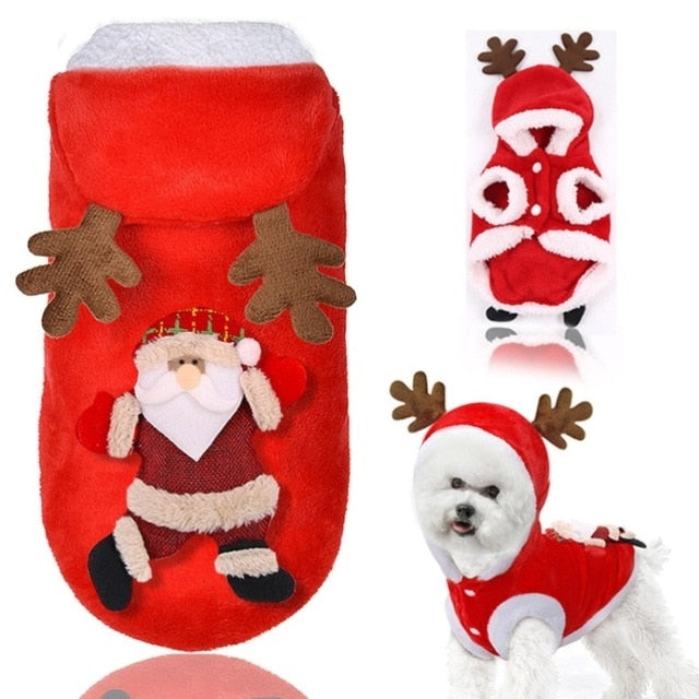 Vánoční obleček pro psy s parohy