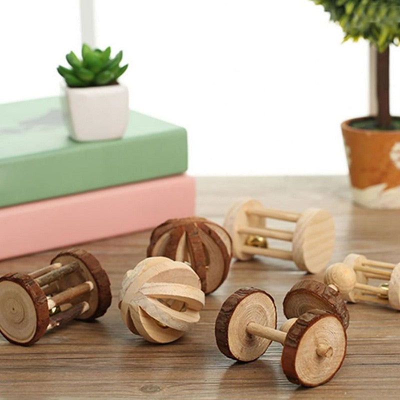 Dřevěné hračky pro hlodavce