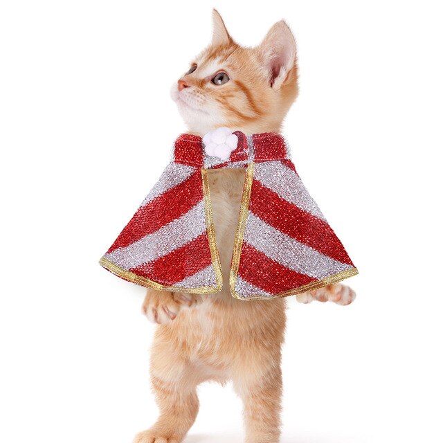 Vánoční plášť pro kočku