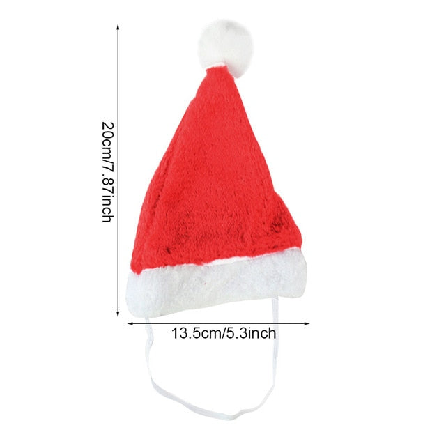Miniaturní plyšová Santa čepice