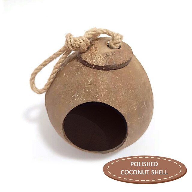 Ptačí hnízdo z kokosové skořápky