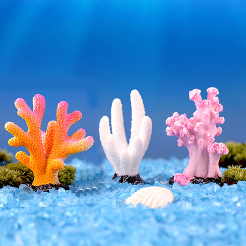 Barevné umělé korály